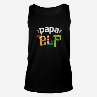 Papa Elf Elf Squad Dad Family Christmas Matching Unisex Tank Top - Seseable