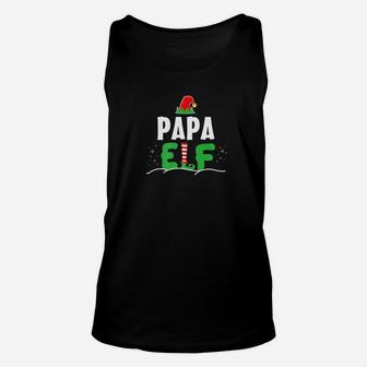 Papa Elf Funny Matching Family Christmas Unisex Tank Top - Seseable