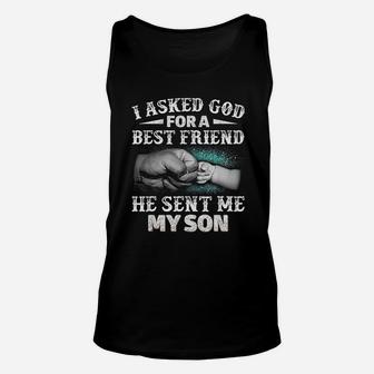 Papa Father Son Matching Quote Design For Men Unisex Tank Top - Seseable