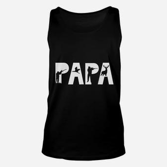 Papa Funny Hunting Deer Duck Hunter Dad Father Unisex Tank Top - Seseable