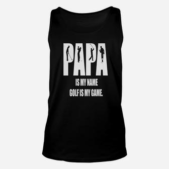Papa I Smy Game Golf, best christmas gifts for dad Unisex Tank Top - Seseable