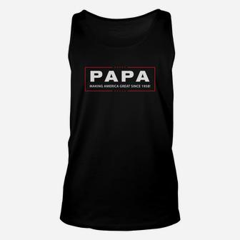 Papa Making America Great Since 1958 Unisex Tank Top - Seseable