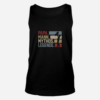 Papa Mann Mythos Legende Unisex TankTop, Retro Herren Unisex TankTop - Seseable