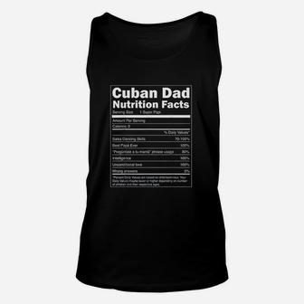 Papa Nutrition Facts Funny Cuban Dad Unisex Tank Top - Seseable