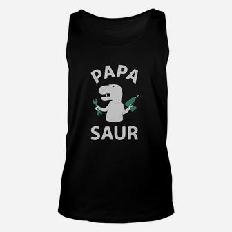 Papa Saur Unisex Tank Top - Seseable