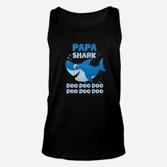 Papa Shark Doo Doo Shirt Premium Unisex Tank Top - Seseable
