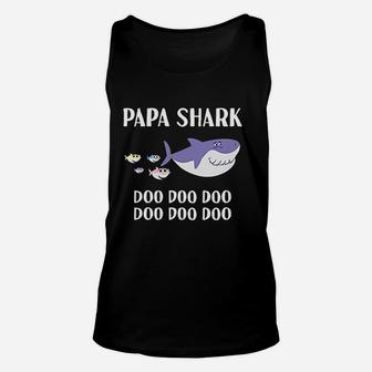 Papa Shark Papa Gifts, dad birthday gifts Unisex Tank Top - Seseable