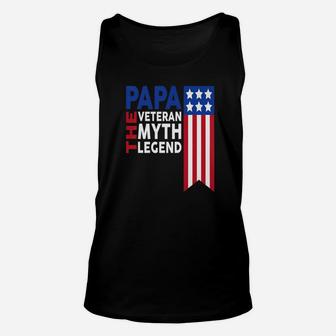Papa The Veteran, best christmas gifts for dad Unisex Tank Top - Seseable