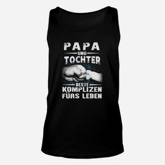 Papa und Tochter Beste Komplizen Unisex TankTop, Schwarzes Familien Tee - Seseable