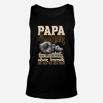 Papa und Tochter Herz an Herz Verbundenheits-Unisex TankTop, Einzigartiges Familien-Design - Seseable