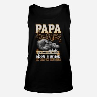 Papa und Tochter Stärke Liebe Motiv Unisex TankTop, Familienbindung Tee - Seseable