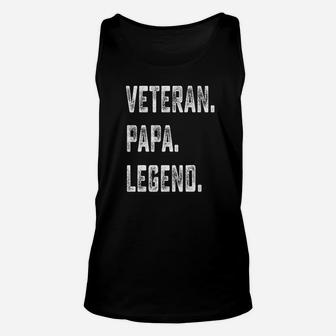 Papa Veteran Papa Legend, best christmas gifts for dad Unisex Tank Top - Seseable