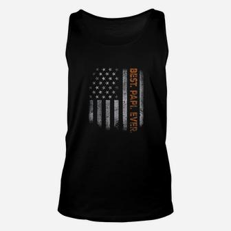 Papi American Flag, dad birthday gifts Unisex Tank Top - Seseable