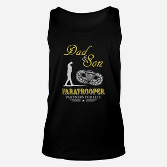 Paratrooper Dad And Son Unisex Tank Top - Seseable