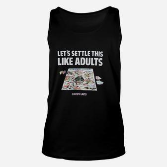 Parker Brothers Candy Land Let's Settle This Like Unisex Tank Top - Seseable