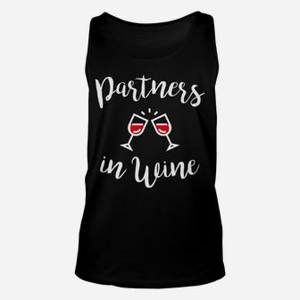 Partners In Wine Halloween Christmas Funny Cool Holi Unisex Tank Top - Seseable