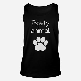 Pawty Animal Party Animal Funny Pet Doggy Kitty Unisex Tank Top - Seseable