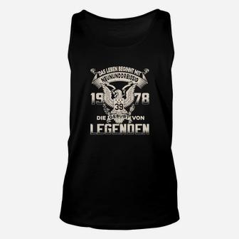 Personalisiertes Geburtsjahr Legenden Unisex TankTop mit Adler Motiv - Seseable