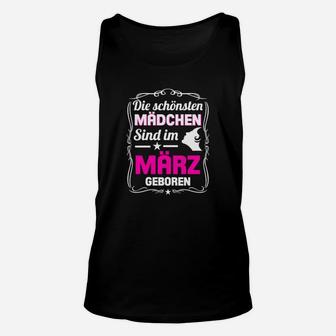 Personalisiertes Unisex TankTop Märzgeborene, Einzigartiges Design für Frauen - Seseable