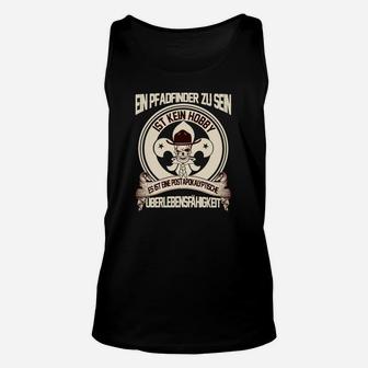 Pfadfinder Unisex TankTop mit Schädel: Überlebensfähigkeit Motiv - Seseable