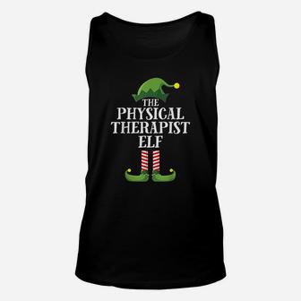 Physical Therapist Elf Matching Family Group Christmas Party Unisex Tank Top - Seseable
