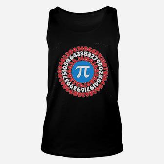 Pi Day Superhero Captain Pi Gift For Math Geeks Unisex Tank Top - Seseable