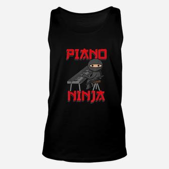 Piano Ninja Funny Keyboard Player Pianist Gift Unisex Tank Top - Seseable