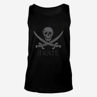 Pirate Humor Math Number Pi Nerd Shirt Unisex Tank Top - Seseable