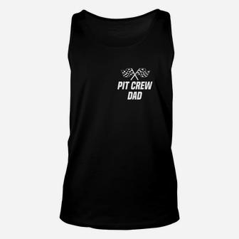 Pit Crew Dad Hosting Race Car Birthday Parties Unisex Tank Top - Seseable