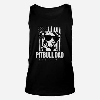 Pitbull Dad Proud American Pit Bull Dog Unisex Tank Top - Seseable