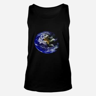 Planet Earth North America Globe Space Globe Unisex Tank Top - Seseable