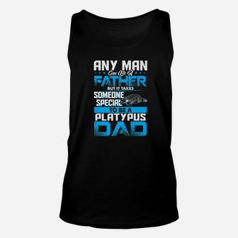 Platypus Dad Animal Lovers Fathers Day Gif Unisex Tank Top - Seseable