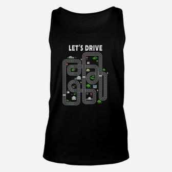 Play Cars On Daddys Back Dad Massage Unisex Tank Top - Seseable