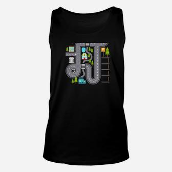 Play Cars On Daddys Back Gift For Dad Kids Unisex Tank Top - Seseable