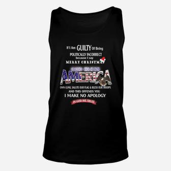 Politically Incorrect T Shirt Unisex Tank Top - Seseable