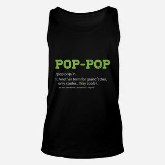 Pops For Grandpa Poppop Definition Cool Dad Gift Unisex Tank Top - Seseable