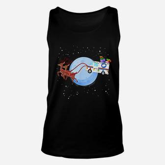 Postal Worker Christmas Mail Truck Funny Mailman Gift Unisex Tank Top | Seseable CA