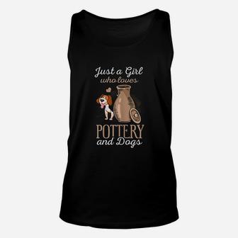 Pottery Dogs Funny Dogs Potter Dog Lover Gift Unisex Tank Top - Seseable