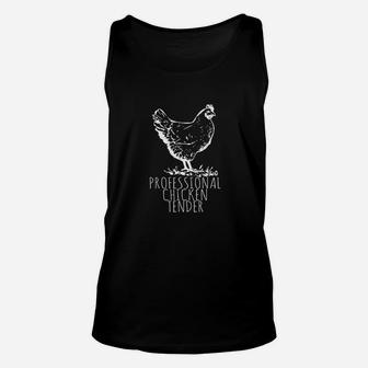 Professional Chicken Tender Crazy Chicken Lady Unisex Tank Top - Seseable