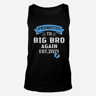 Promoted To Big Brother Again 2021 Older Brothers Gift Unisex Tank Top - Seseable