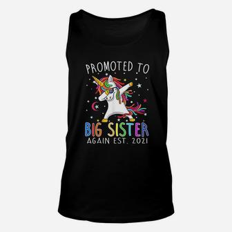 Promoted To Big Sister Again Est 2021 Unisex Tank Top | Seseable UK
