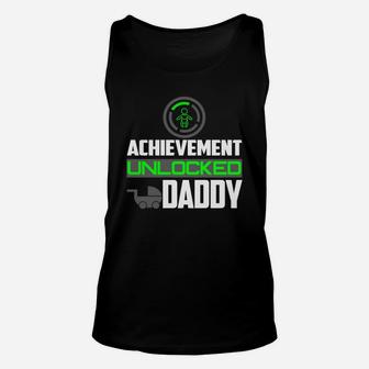 Promoted To Daddy Est 2018 New Dad Gif Unisex Tank Top - Seseable