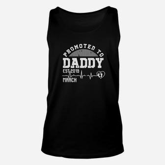 Promoted To Daddy Est 2022 March Expecting Dad Shirt Unisex Tank Top - Seseable