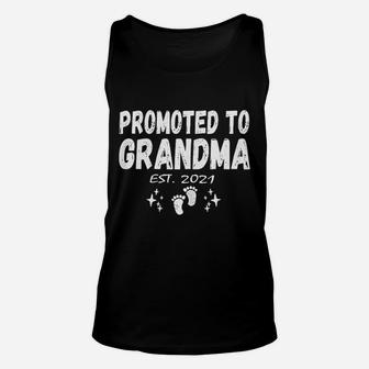 Promoted To Grandma 2021 For First Time New Grandma Unisex Tank Top - Seseable