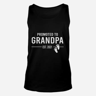 Promoted To Grandpa Est 2021 To Be New Grandpa 2021 Unisex Tank Top - Seseable