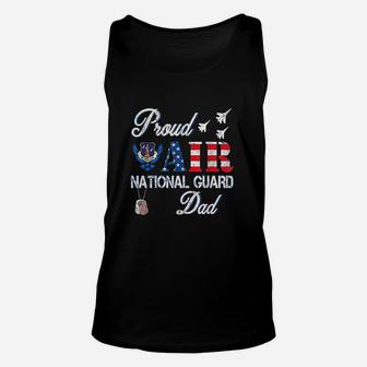 Proud Air National Guard Dad Air Force Veterans Day Unisex Tank Top - Seseable