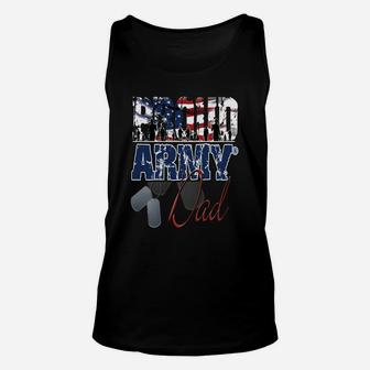 Proud Army Dad Unisex Tank Top - Seseable