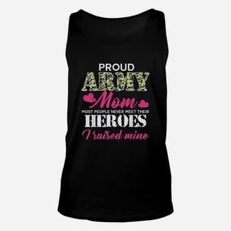Proud Army Mom Hero Army Veteran Day Mothers Day Unisex Tank Top - Seseable