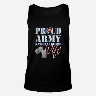 Proud Army National Guard Wife Unisex Tank Top - Seseable