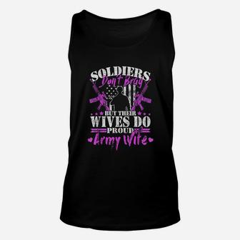 Proud Army Wife Soldiers Dont Brag Military Spouse Gift Unisex Tank Top - Seseable